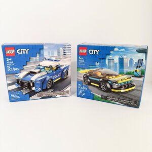 LEGO CITY: Police Car (60312) and City Electric Sports Car (60383) New Sealed
